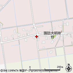 新潟県新潟市南区鍋潟71-1周辺の地図