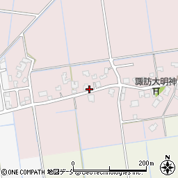 新潟県新潟市南区鍋潟1154-1周辺の地図
