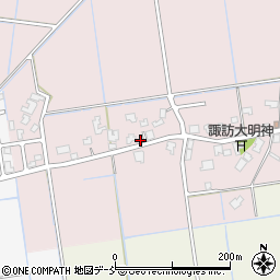 新潟県新潟市南区鍋潟1152-2周辺の地図
