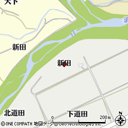 福島県福島市桜本新田周辺の地図