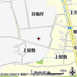 福島県福島市在庭坂前谷地周辺の地図