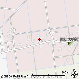 新潟県新潟市南区鍋潟1154-4周辺の地図