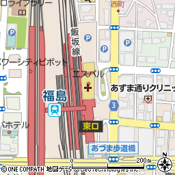 ベスト学院東進衛星予備校福島駅前校周辺の地図