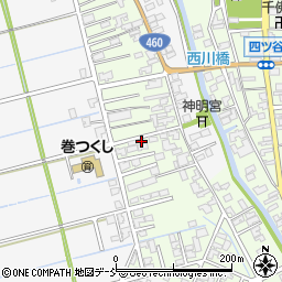 新潟県新潟市西蒲区巻乙1660-3周辺の地図