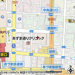 福島県福島市栄町周辺の地図