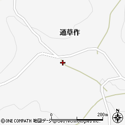 福島県福島市大波通草作21周辺の地図