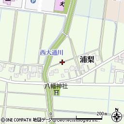 新潟県新潟市南区浦梨周辺の地図