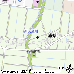 新潟県新潟市南区浦梨周辺の地図