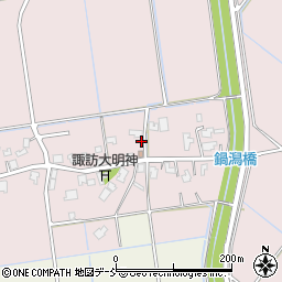 新潟県新潟市南区鍋潟1117-1周辺の地図