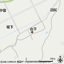 福島県相馬市赤木山下周辺の地図