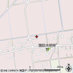 新潟県新潟市南区鍋潟278-1周辺の地図