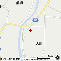 福島県伊達市月舘町御代田古川周辺の地図