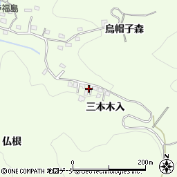 福島県福島市渡利三本木入周辺の地図