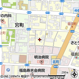 福島県福島市仲間町2-4周辺の地図