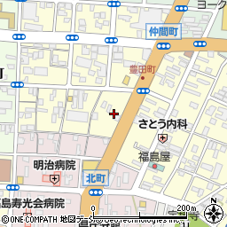 福島県福島市仲間町8周辺の地図