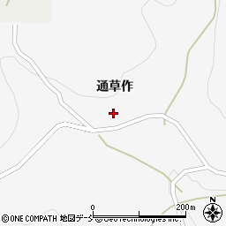 福島県福島市大波通草作33周辺の地図