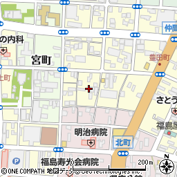福島県福島市仲間町2周辺の地図