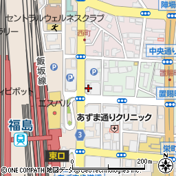 カラオケシダックス福島駅前クラブ周辺の地図