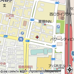 荘内銀行福島支店福島住宅ローンスクエア周辺の地図