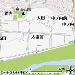 福島県福島市下野寺太田前周辺の地図