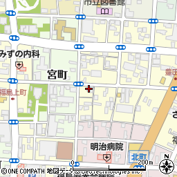 福島県福島市仲間町1-12周辺の地図