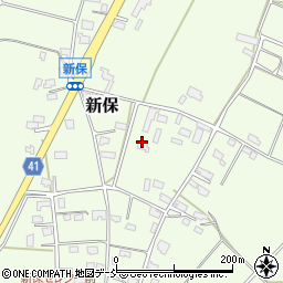 新潟県阿賀野市新保周辺の地図