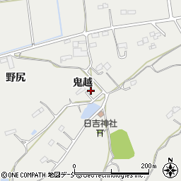 福島県相馬市赤木（鬼越）周辺の地図