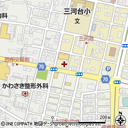 福島銀行福島西支店周辺の地図