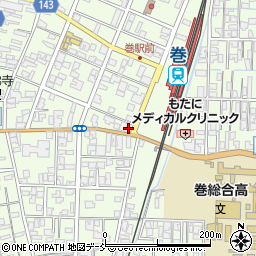 新潟学習社巻教室周辺の地図