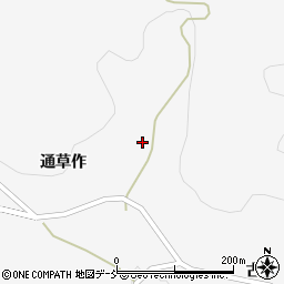 福島県福島市大波通草作41周辺の地図