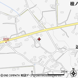 福島県福島市在庭坂（石方原）周辺の地図