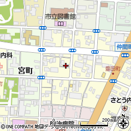 福島県福島市仲間町周辺の地図