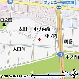 福島県福島市下野寺周辺の地図