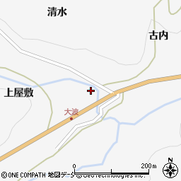 福島県福島市大波上屋敷前1周辺の地図