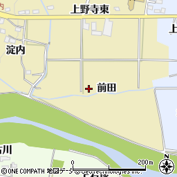 福島県福島市上野寺前田周辺の地図