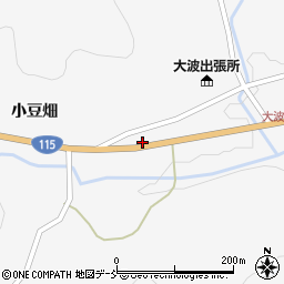 福島県福島市大波石田周辺の地図