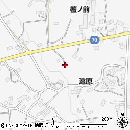 福島県福島市在庭坂（石方）周辺の地図