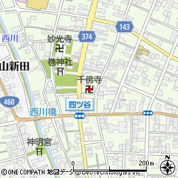 千佛寺周辺の地図