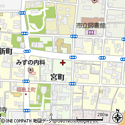 タイムズ福島宮町第２駐車場周辺の地図