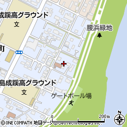 福島市身体障がい者福祉センター　腰の浜会館周辺の地図