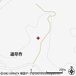 福島県福島市大波通草作42周辺の地図