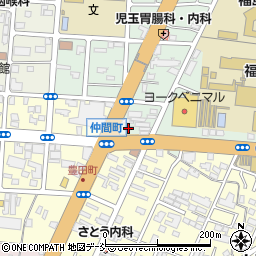 福島銀行本店営業部浜田周辺の地図