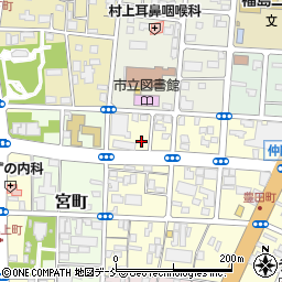福島県福島市仲間町4周辺の地図