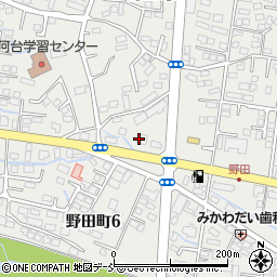 メガネの相沢福島野田町店周辺の地図