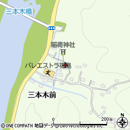 福島県福島市渡利三本木周辺の地図