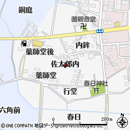 福島県福島市下野寺佐太郎内周辺の地図