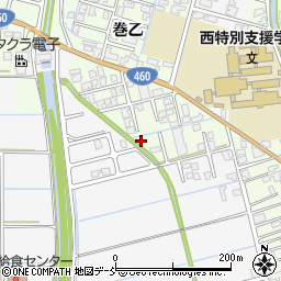 新潟県新潟市西蒲区巻乙1603周辺の地図