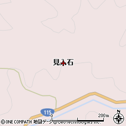 福島県伊達市霊山町石田（見入石）周辺の地図