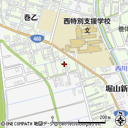 新潟県新潟市西蒲区巻乙1068周辺の地図