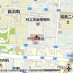 福島市公会堂周辺の地図
